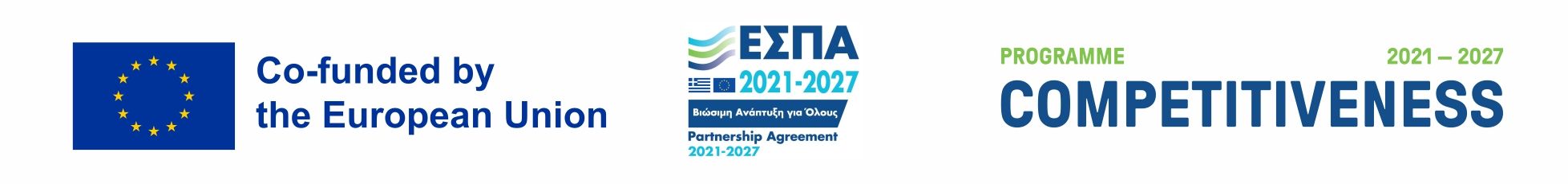 Co-financed by the European Union — NSRF (ESPA) 2021-2027, Competitiveness Programme 2021-2027.